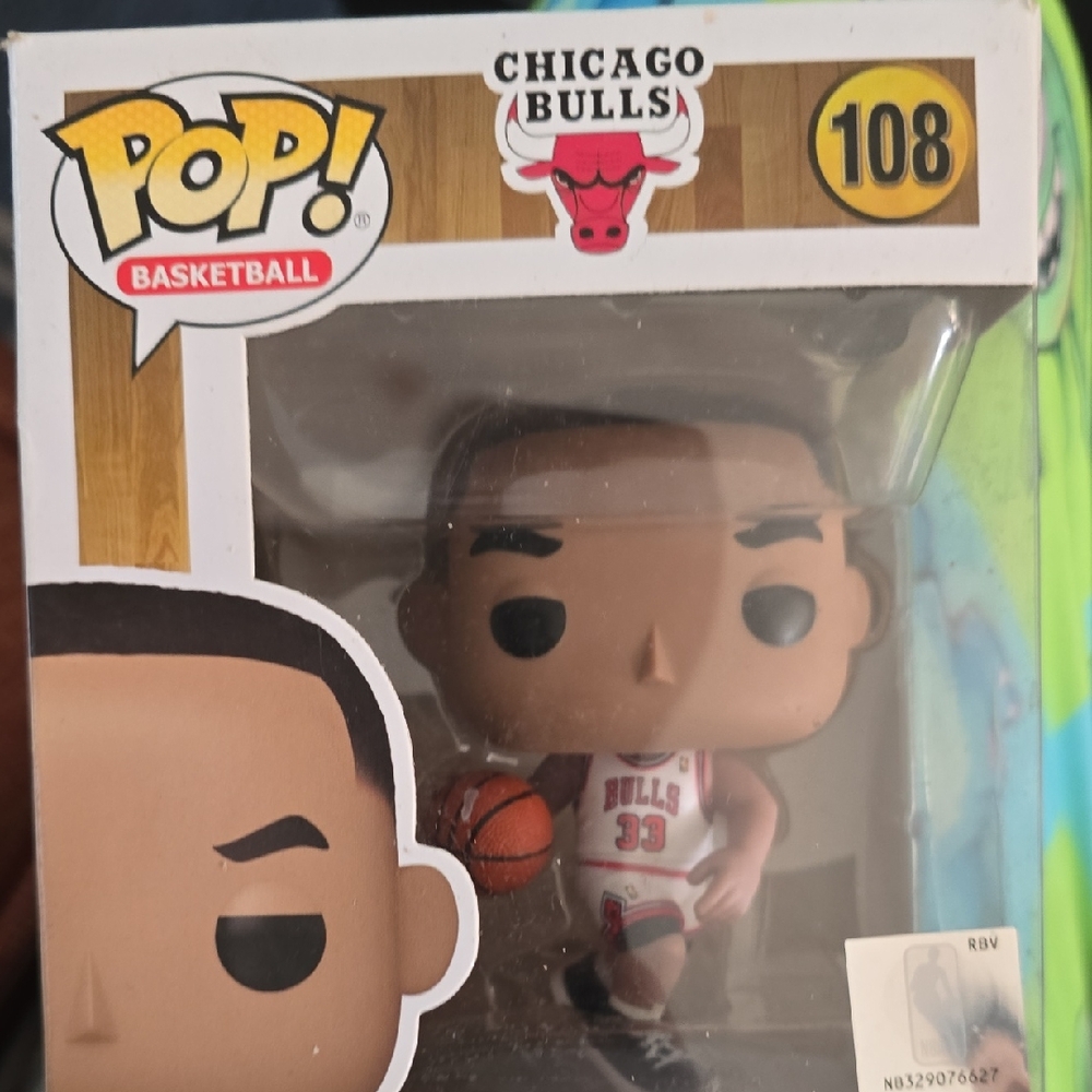 Funko Pop Chicago Bulls Figure with Red and White